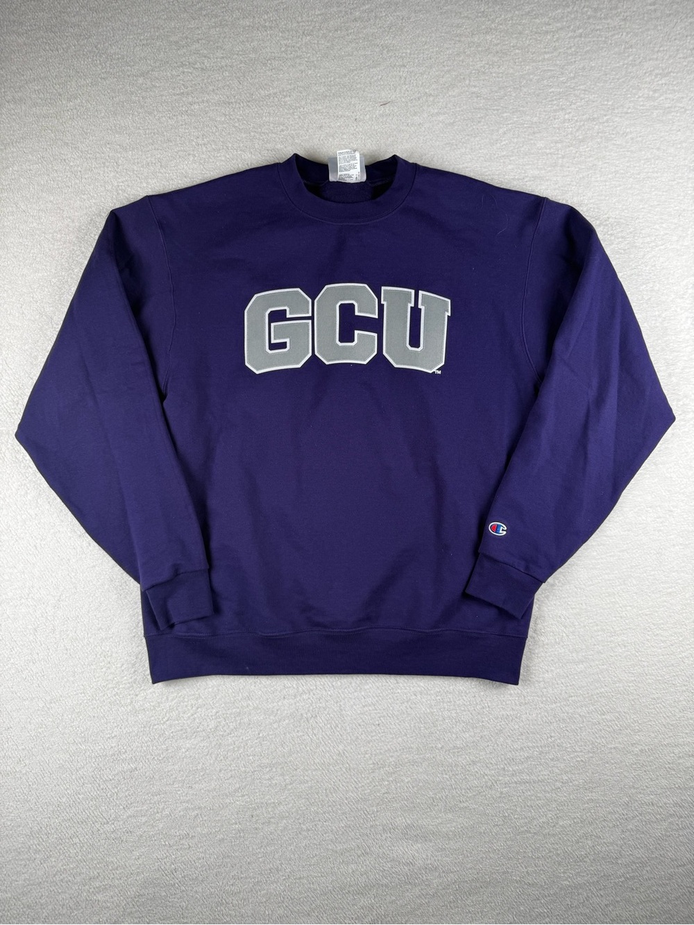 Grand Canyon University Champion Men’s Large Pullover Crewneck Sweatshirt Purple